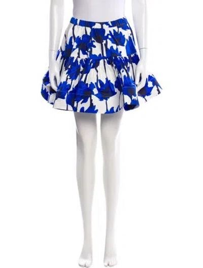 Pre-owned Jason Wu Printed Mini Skirt In Blue