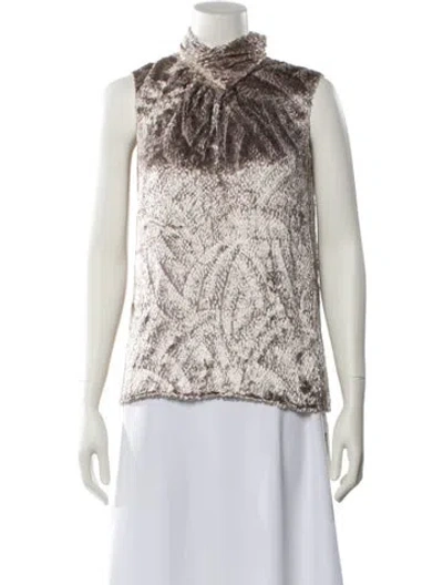 Pre-owned Jason Wu Printed Turtleneck Top In Pink