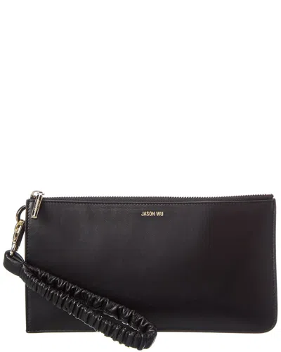 Jason Wu Rommy Leather Wristlet In Black