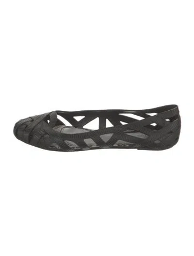 Pre-owned Jason Wu Rubber Ballet Flats In Black