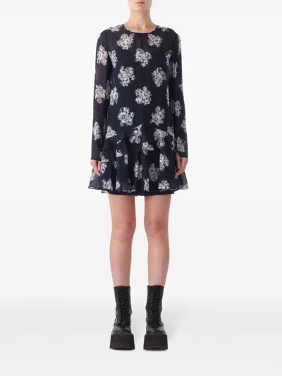 JASON WU RUFFLE-DETAIL MINI DRESS
