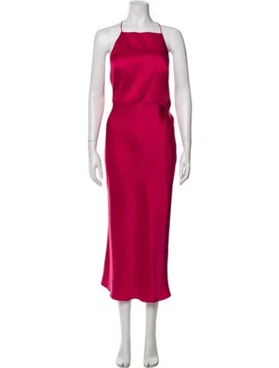 Pre-owned Jason Wu Satin Long Dress In Pink