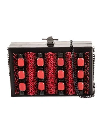 Pre-owned Jason Wu Satin Minaudière In Black