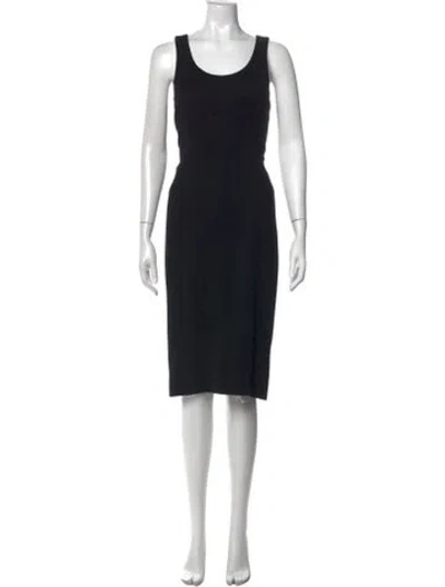 Pre-owned Jason Wu Scoop Neck Knee-length Dress In Black