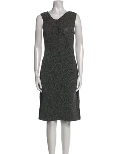 Pre-owned Jason Wu Scoop Neck Knee-length Dress In Gray