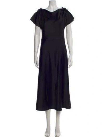 Pre-owned Jason Wu Scoop Neck Long Dress In Black