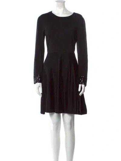 Pre-owned Jason Wu Scoop Neck Mini Dress In Black
