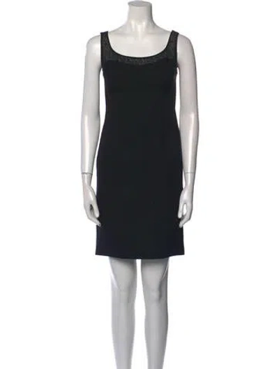 Pre-owned Jason Wu Scoop Neck Mini Dress In Black
