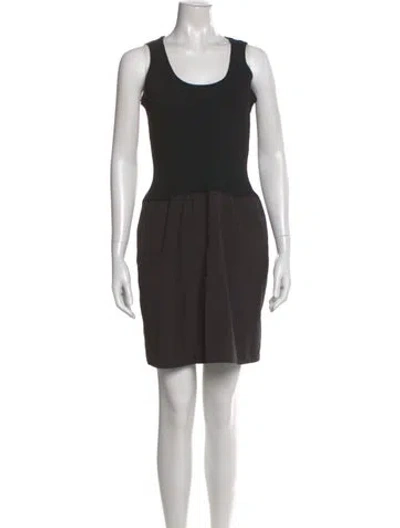 Pre-owned Jason Wu Scoop Neck Mini Dress In Gray