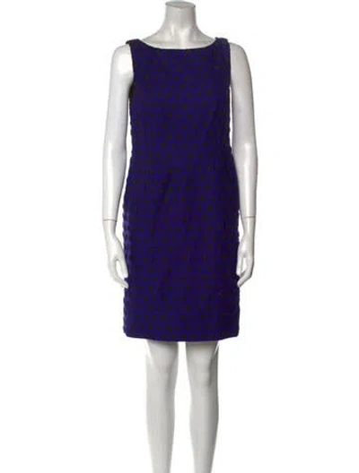 Pre-owned Jason Wu Scoop Neck Mini Dress In Multi