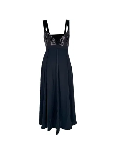 Pre-owned Jason Wu Sequin Bustier Dress In Black