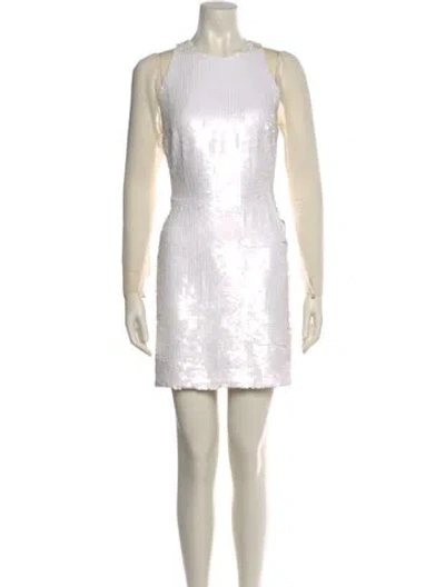 Pre-owned Jason Wu Sequin Mini Dress In Neutral