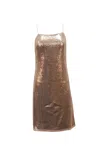 Jason Wu Sequined Dress In Metallic Viscose In Grey