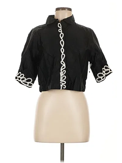 Pre-owned Jason Wu Short Sleeve Blouse In Black