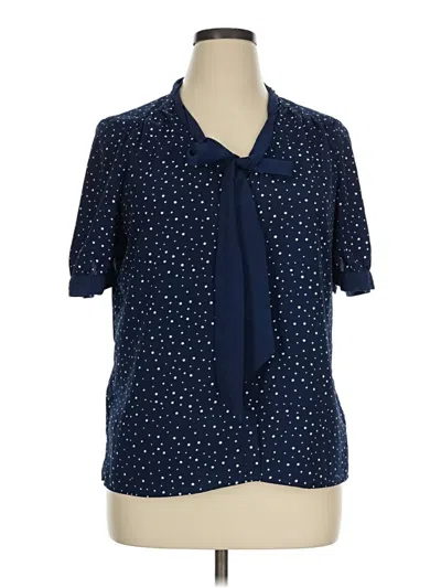 Pre-owned Jason Wu Short Sleeve Blouse In Blue