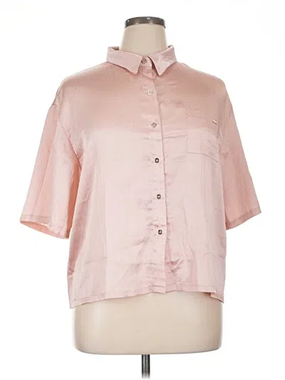 Jason Wu Short Sleeve Blouse In Pink