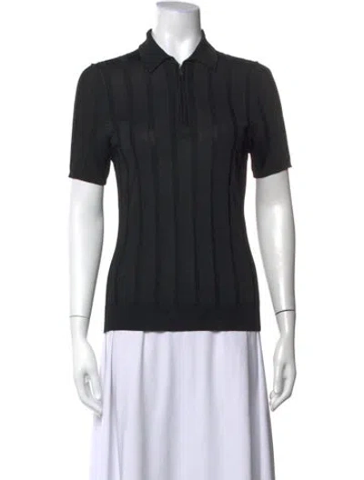 Pre-owned Jason Wu Short Sleeve Polo In Black