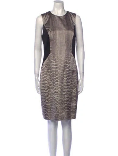 Pre-owned Jason Wu Silk Knee-length Dress In Black