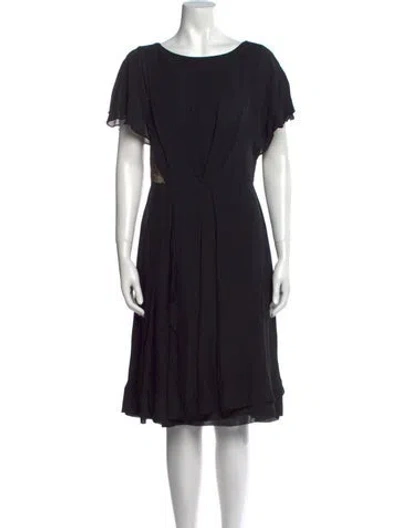 Pre-owned Jason Wu Silk Knee-length Dress In Black