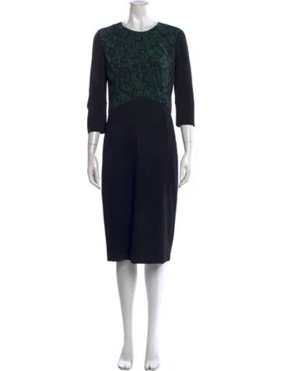 Pre-owned Jason Wu Silk Knee-length Dress In Black