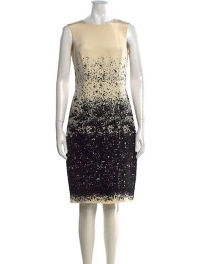 Pre-owned Jason Wu Silk Knee-length Dress In Black/neutrals