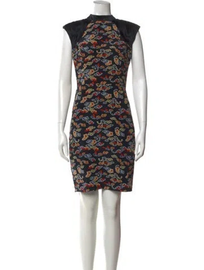 Pre-owned Jason Wu Silk Knee-length Dress In Blue