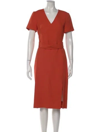 Pre-owned Jason Wu Silk Knee-length Dress In Orange