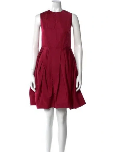 Pre-owned Jason Wu Silk Knee-length Dress In Red