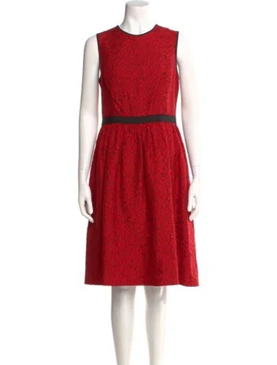 Pre-owned Jason Wu Silk Knee-length Dress In Red