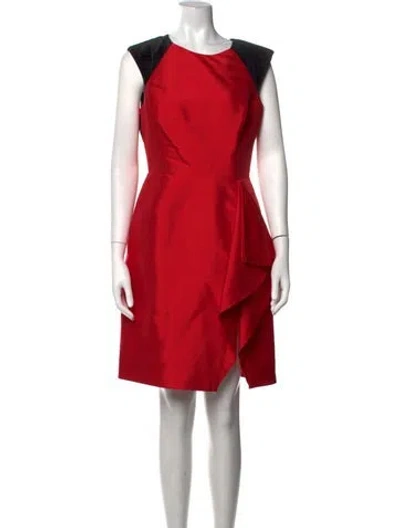 Pre-owned Jason Wu Silk Knee-length Dress In Red