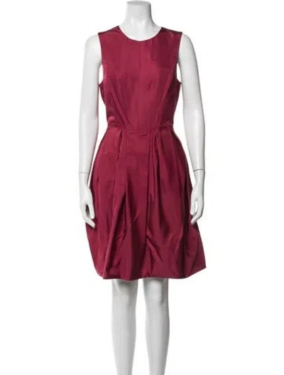 Pre-owned Jason Wu Silk Knee-length Dress In Red