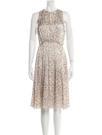 Pre-owned Jason Wu Silk Knee-length Dress In White