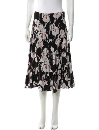 Pre-owned Jason Wu Silk Knee-length Skirt In Black