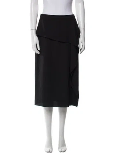 Pre-owned Jason Wu Silk Knee-length Skirt In Black