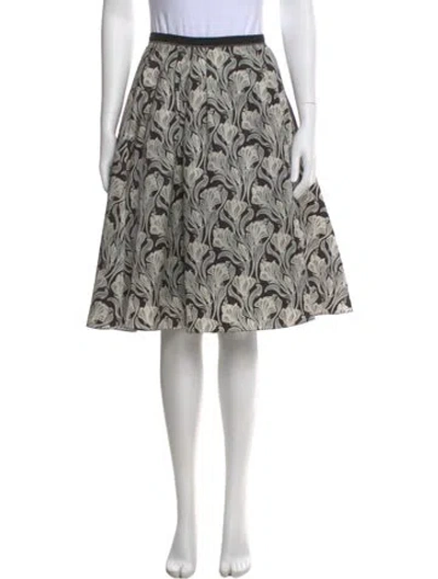 Pre-owned Jason Wu Silk Knee-length Skirt In Gray