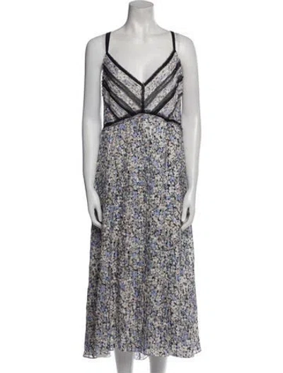 Pre-owned Jason Wu Silk Long Dress In Blue
