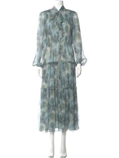 Pre-owned Jason Wu Silk Long Dress In Blue