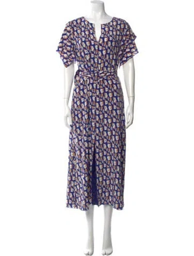 Pre-owned Jason Wu Silk Long Dress In Blue