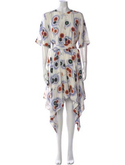 Pre-owned Jason Wu Silk Long Dress In Blue