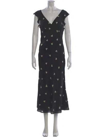 Pre-owned Jason Wu Silk Long Dress In Gray