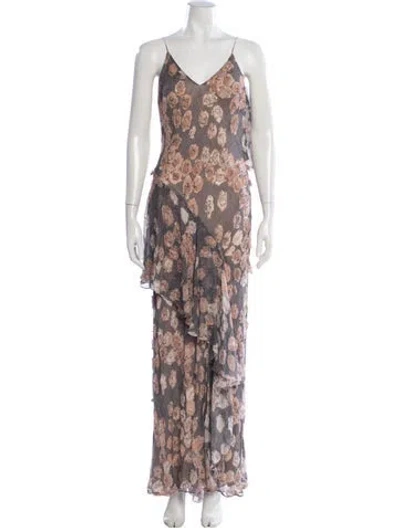 Pre-owned Jason Wu Silk Long Dress In Multi