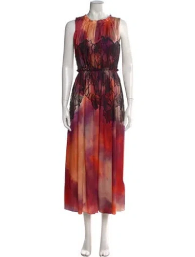 Pre-owned Jason Wu Silk Long Dress In Orange