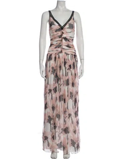 Pre-owned Jason Wu Silk Long Dress In Pink