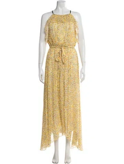 Pre-owned Jason Wu Silk Long Dress W/ Tags In Yellow