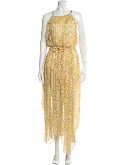 Pre-owned Jason Wu Silk Long Dress W/ Tags In Yellow