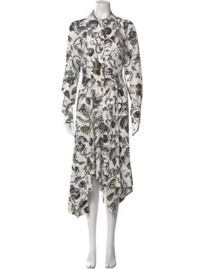 Pre-owned Jason Wu Silk Long Dress In White