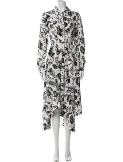 Pre-owned Jason Wu Silk Long Dress In White