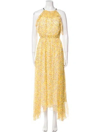 Pre-owned Jason Wu Silk Long Dress In Yellow