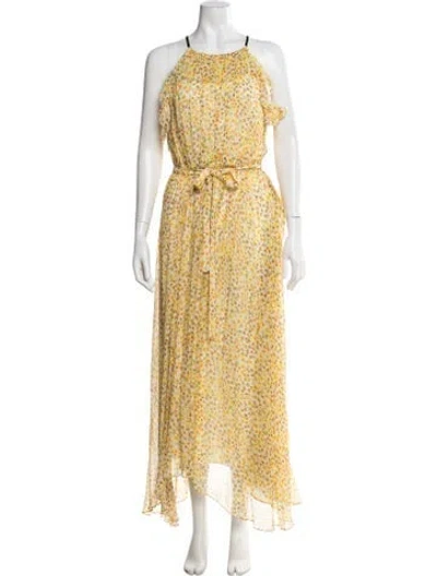 Pre-owned Jason Wu Silk Long Dress In Yellow