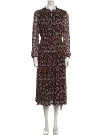 Pre-owned Jason Wu Silk Midi Length Dress In Black